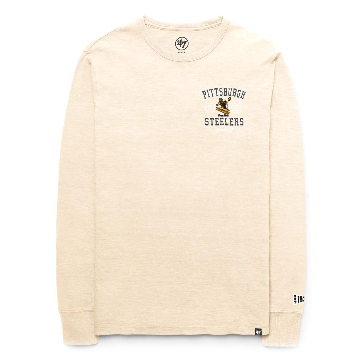 Pittsburgh Steelers Historic Egremont Well Worn ’47 Heavy Slub Long Sleeve Tee