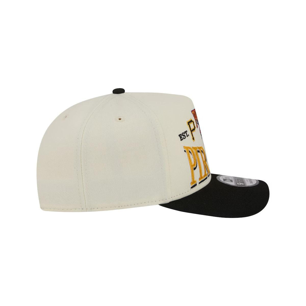 Pittsburgh Pirates New Era Cream Throwback Tri-Hit A-Frame 9FIFTY Adjustable Hat