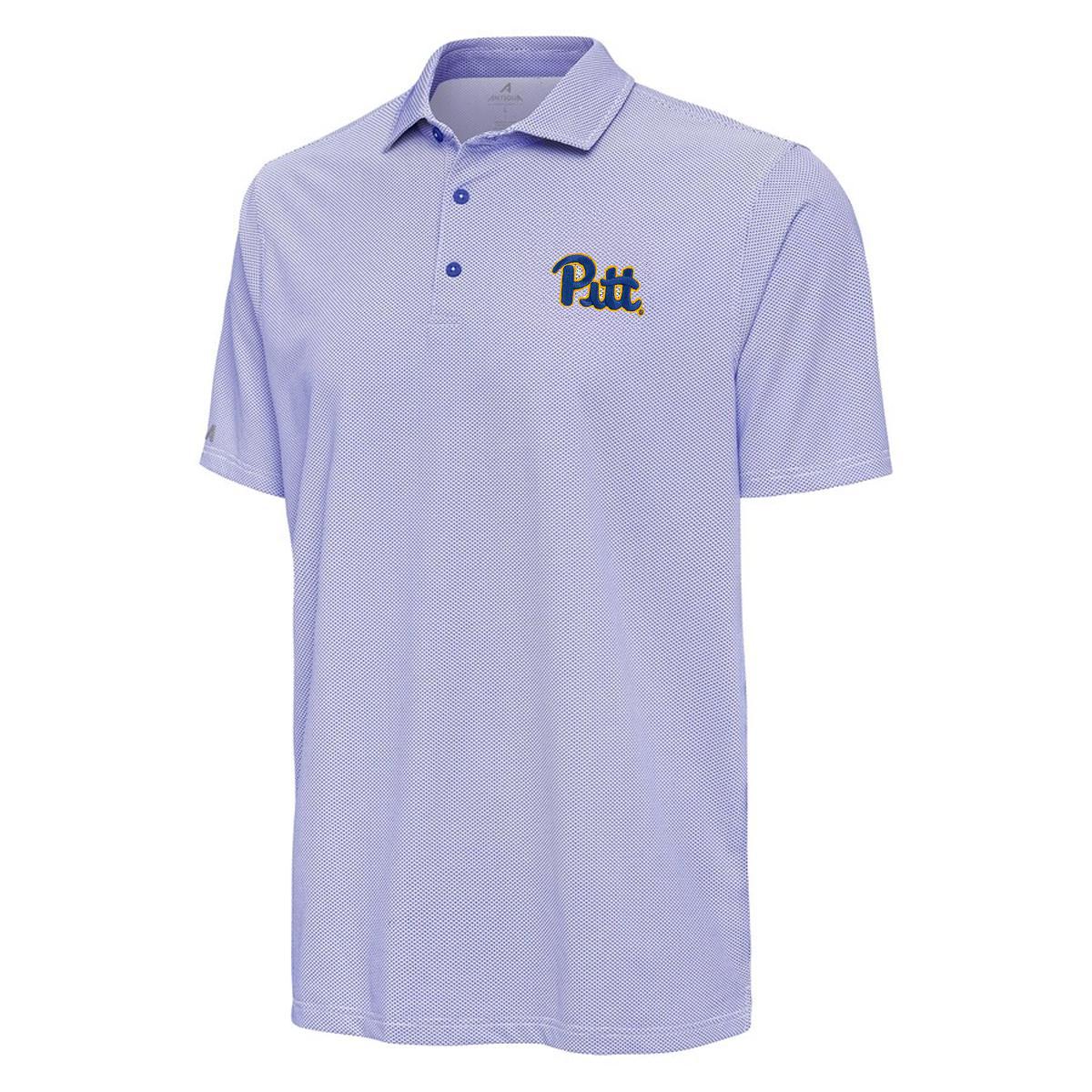Pitt Panthers Men's Antigua Pave Patterned Polo