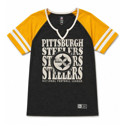 Pittsburgh Steelers New Era Women's Striped Top