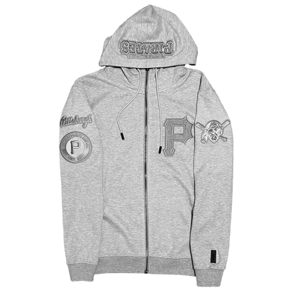 Pittsburgh Pirates Pro Standard Heather Grey Zip Hoodie