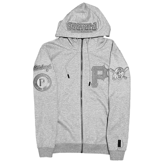 Pittsburgh Pirates Pro Standard Heather Grey Zip Hoodie