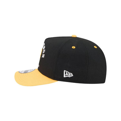 Pittsburgh Pirates New Era Black/Gold Arched A-Frame 9FIFTY Adjustable Hat