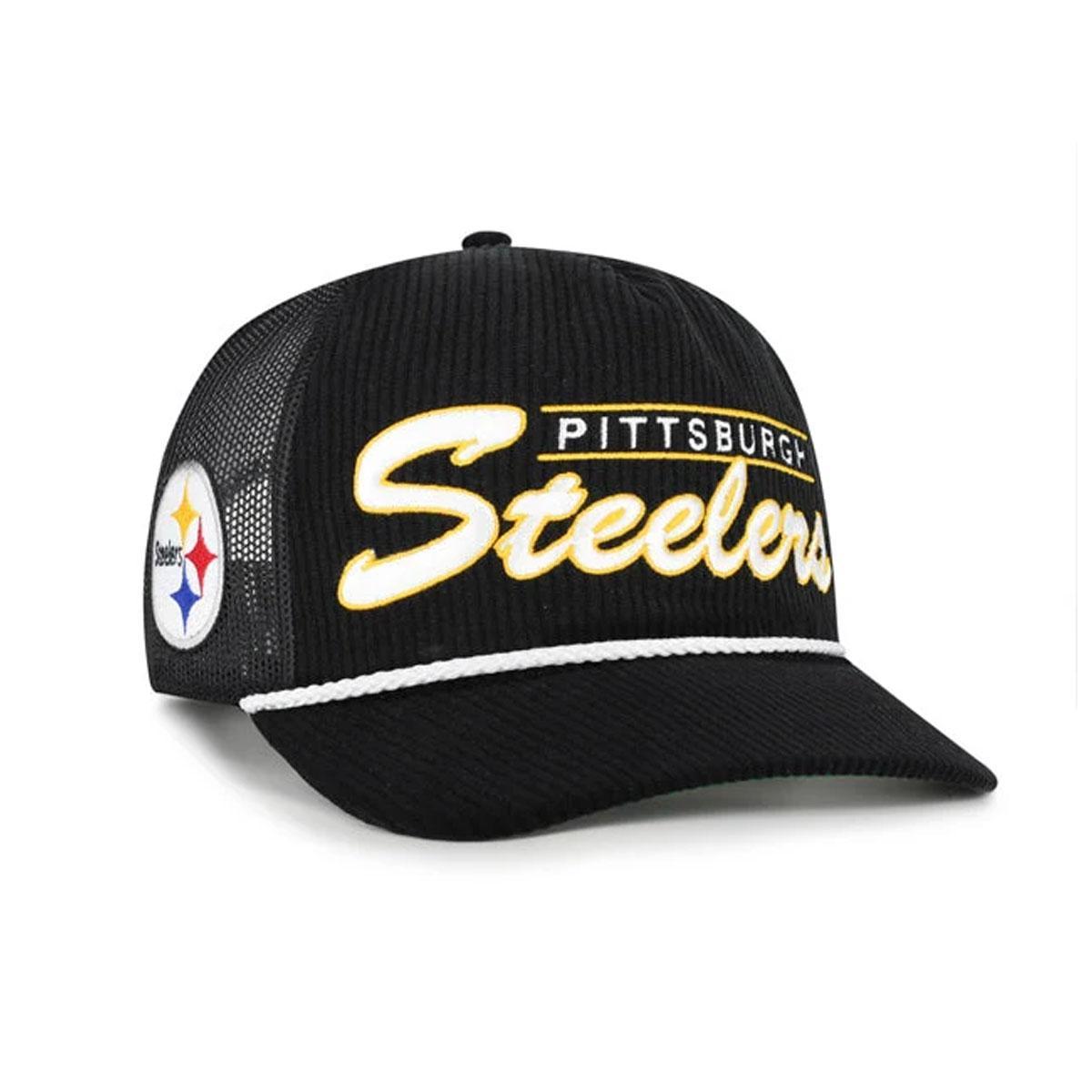 Pittsburgh Steelers '47 Hitch Double Header Adjustable Trucker Hat