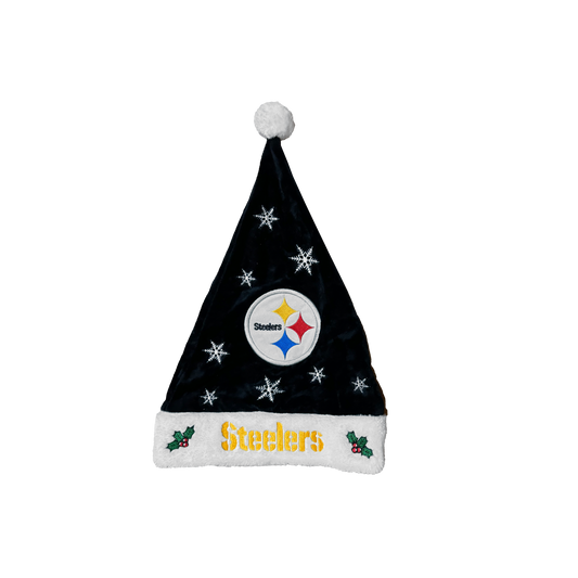 Pittsburgh Steelers High End Santa Hat