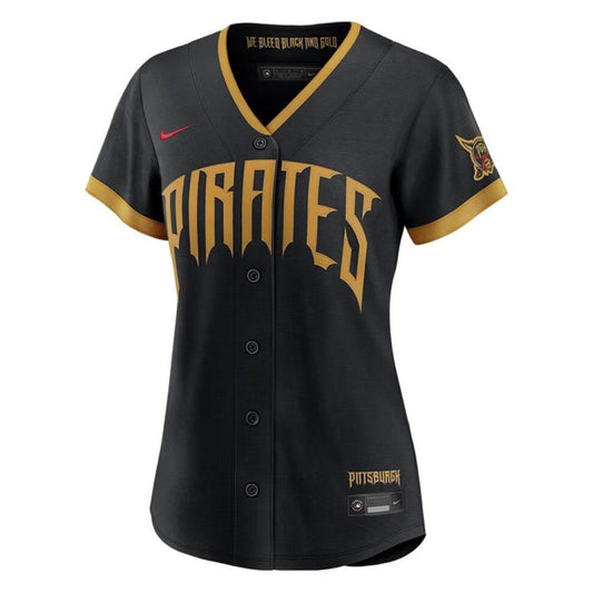 Pittsburgh Pirates Women's Black City Connect 2.0 Limited Baseball Jersey