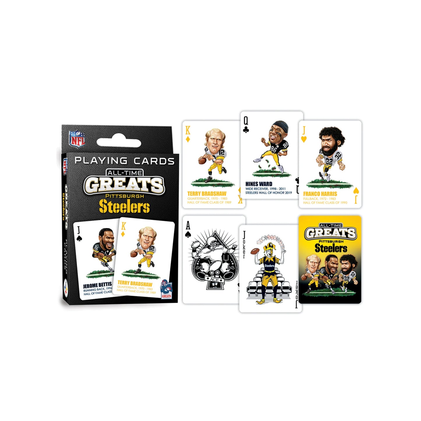 Pittsburgh Steelers All-Time Greats Playing Cards