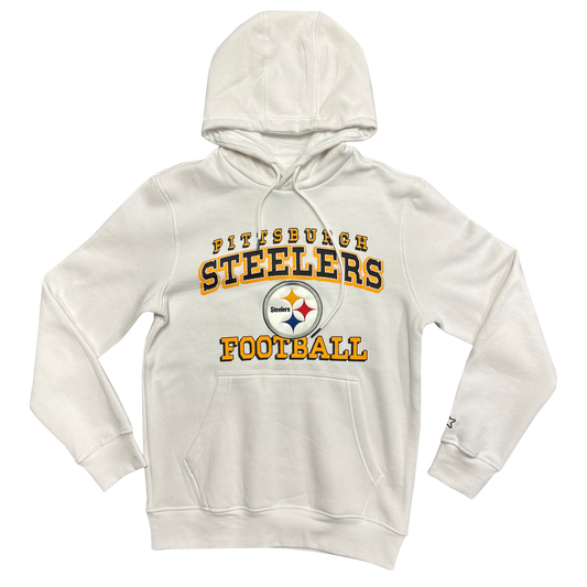 Starter Pittsburgh Steelers Football White Hoodie