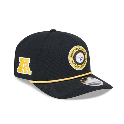 Men's Pittsburgh Steelers New Era 2024 Sideline 9SEVENTY Stretch-Snap Hat