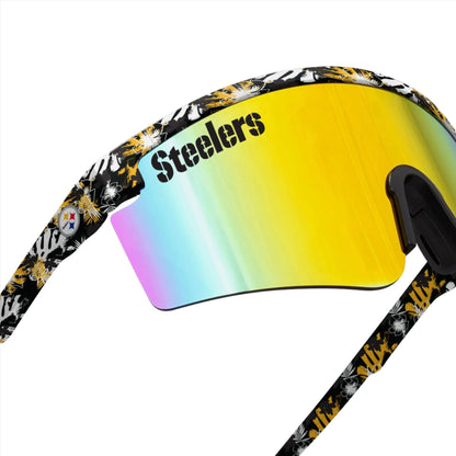 Pittsburgh Steelers Floral Large Frame Sunglasses