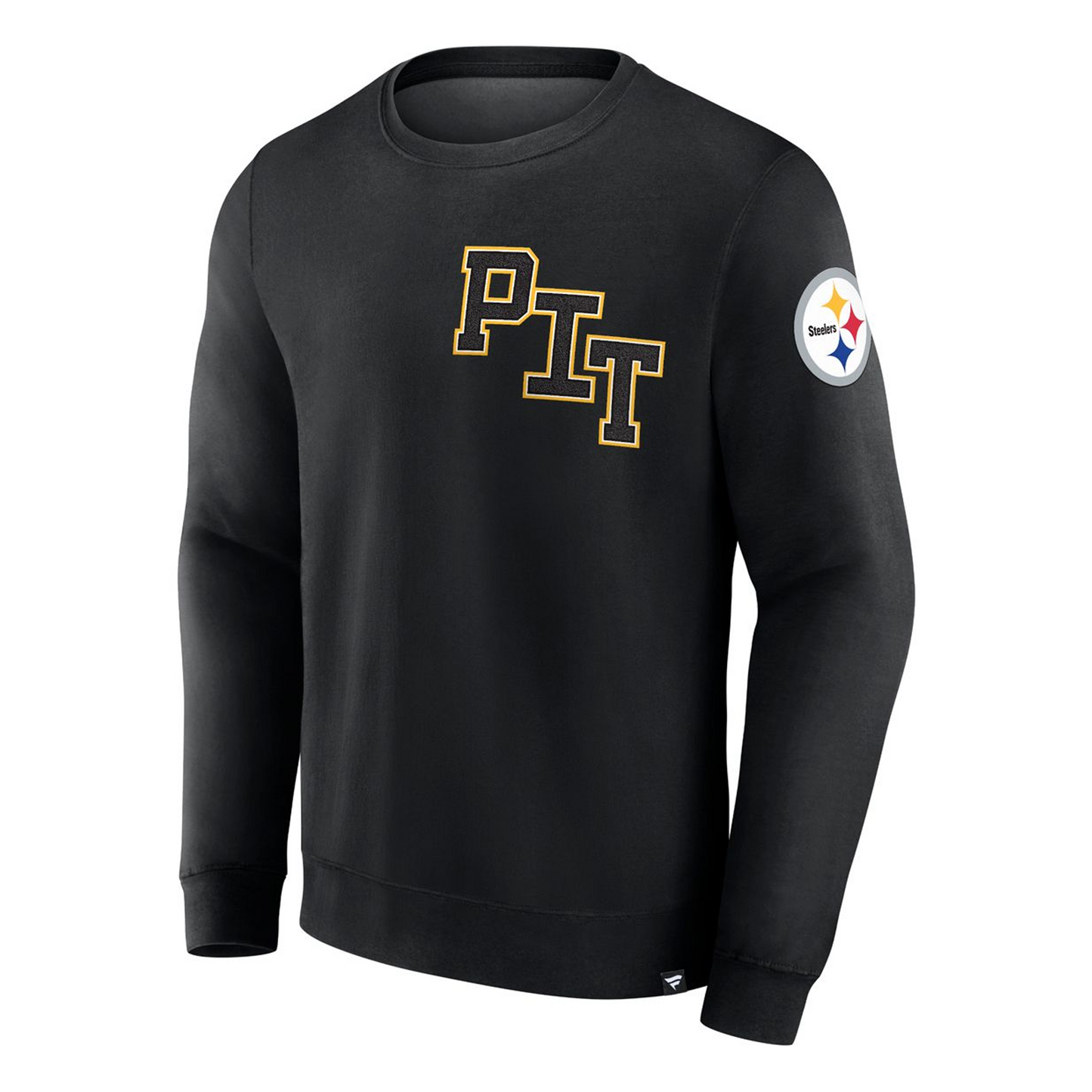 Pittsburgh Steelers Men's Varsity Letter Fleece Crew Sweatshirt