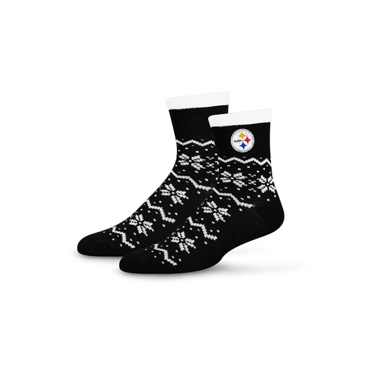 Pittsburgh Steelers 2024 Snowflake Lane Socks