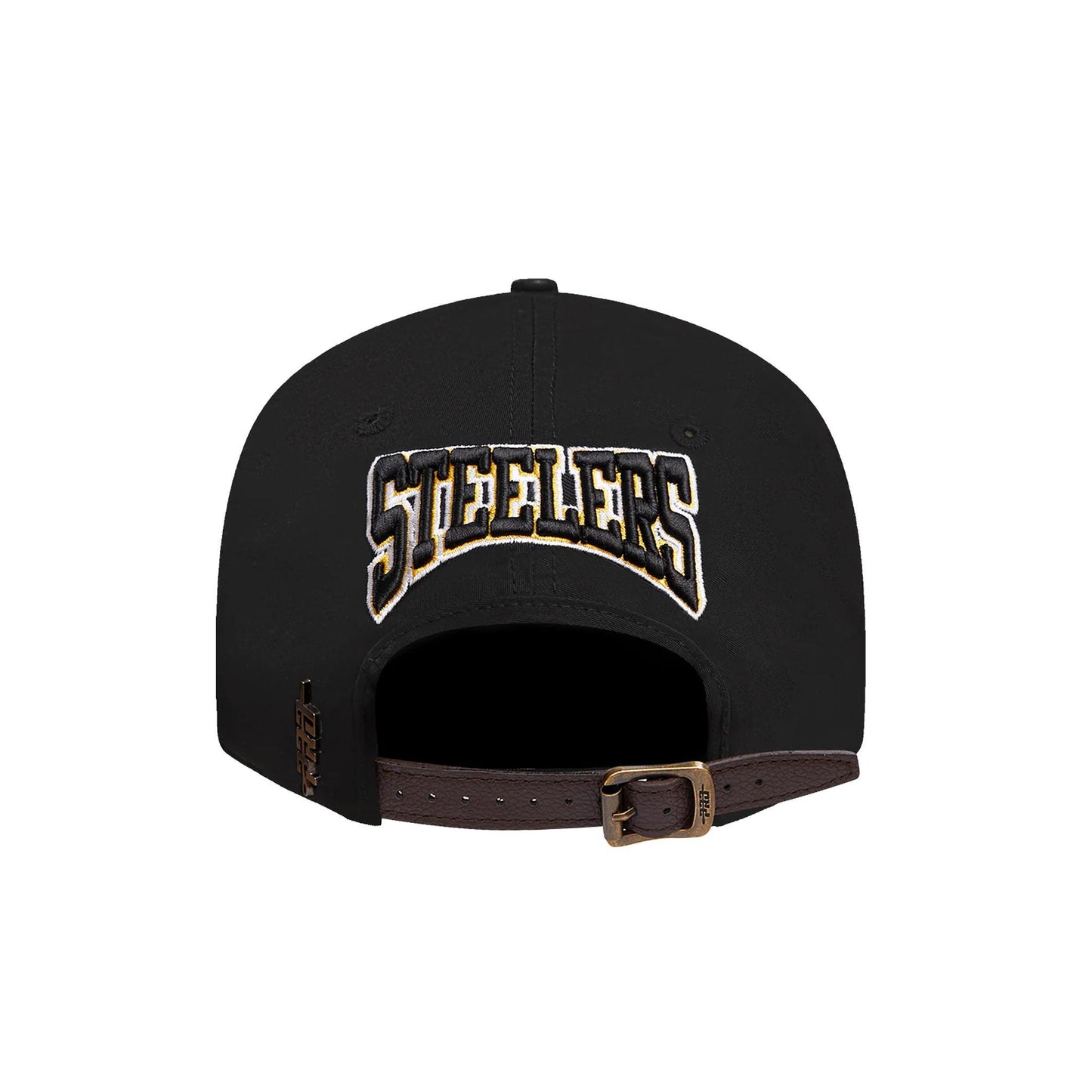 Pro Standard Premium NFL Pittsburgh Steelers Crest Emblem Black Dad Hat