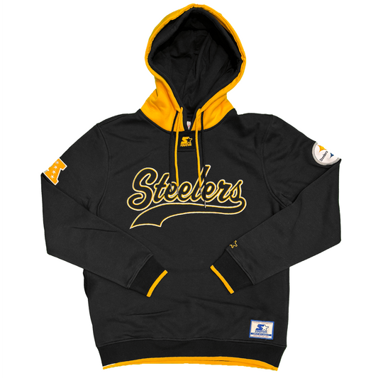 Pittsburgh Steelers Script Double Hood Pullover