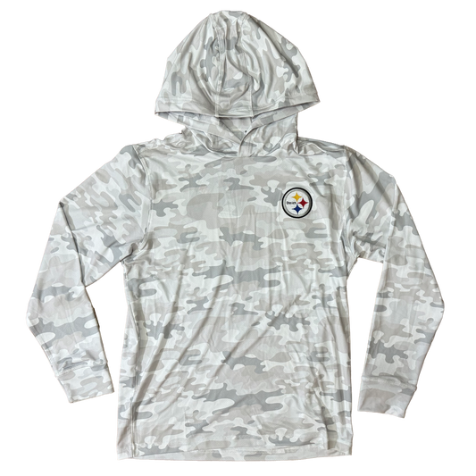 Antigua Snow Camo Pittsburgh Steelers  Lightweight Hoodie