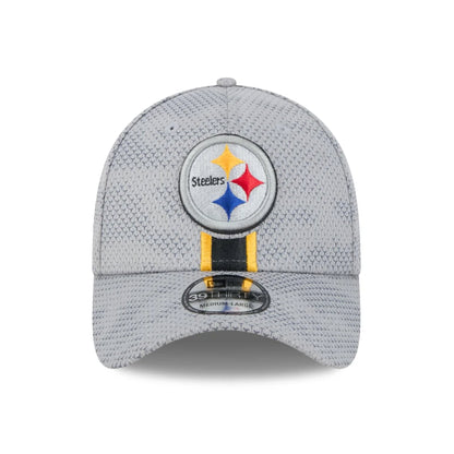 Men's Pittsburgh Steelers New Era Gray 2024 Sideline 39THIRTY Flex Hat