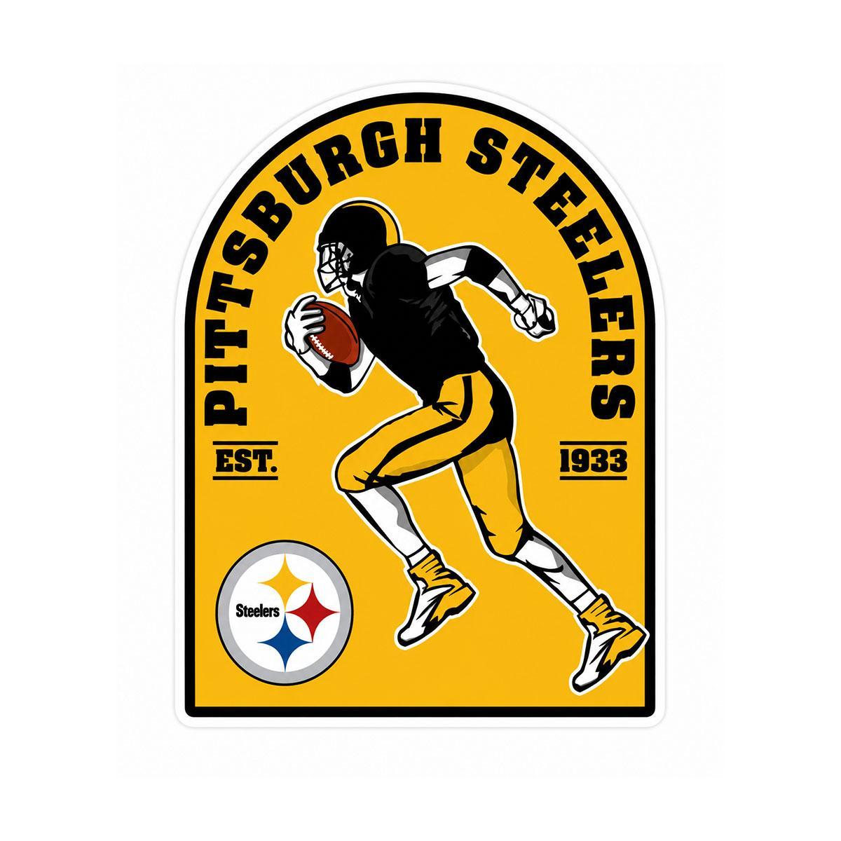 Pittsburgh Steelers Run It 3" Sticker
