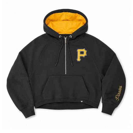 Pittsburgh Pirates Women's Cropped Zip-Up Pullover Hoodie