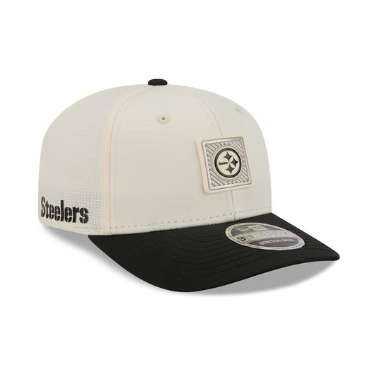 Pittsburgh Steelers 2026 NFL Training Camp 9SEVENTY Cream/Black Stretch-Snap Hat