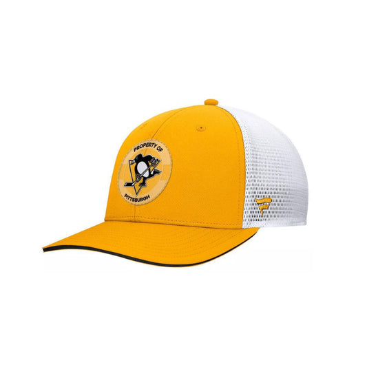 Pittsburgh Penguins Yellow Structured Adjustable Hat