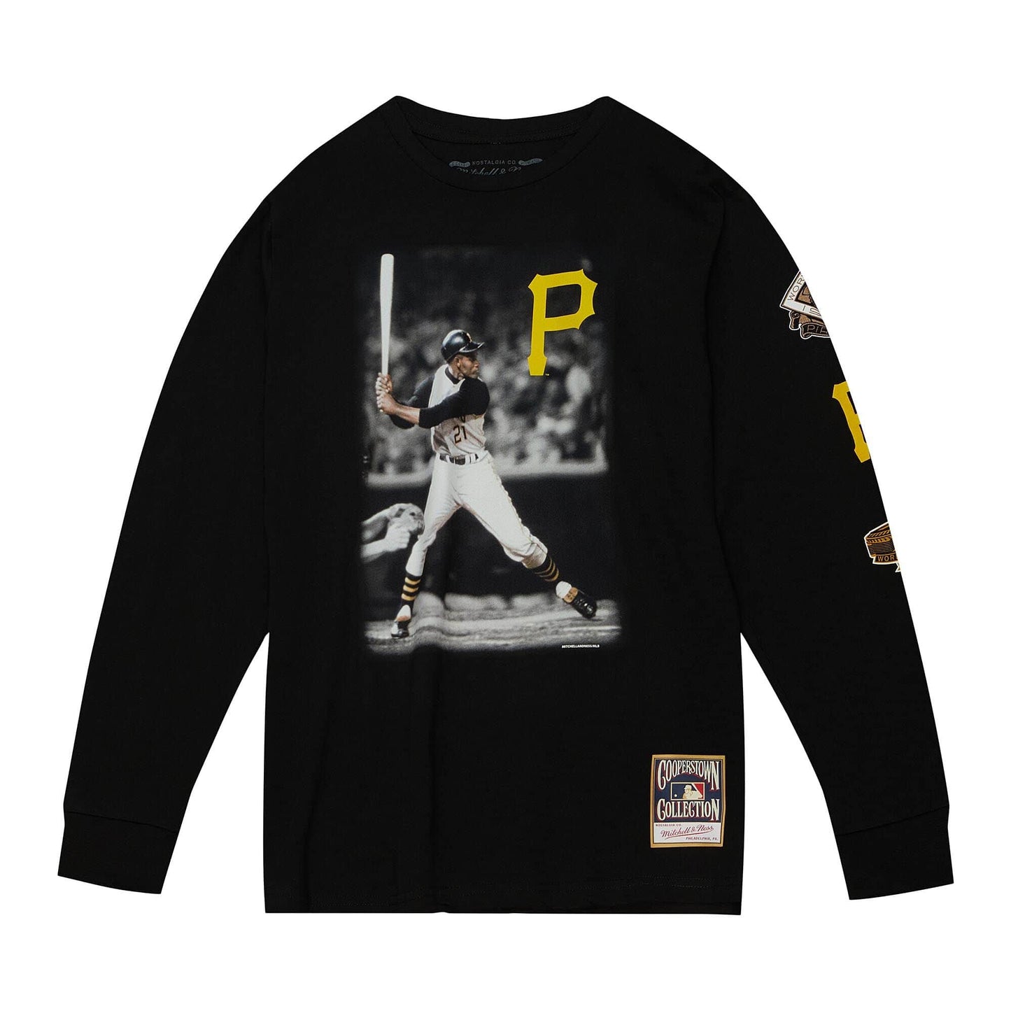 Batter Up LS Tee Pittsburgh Pirates Roberto Clemente