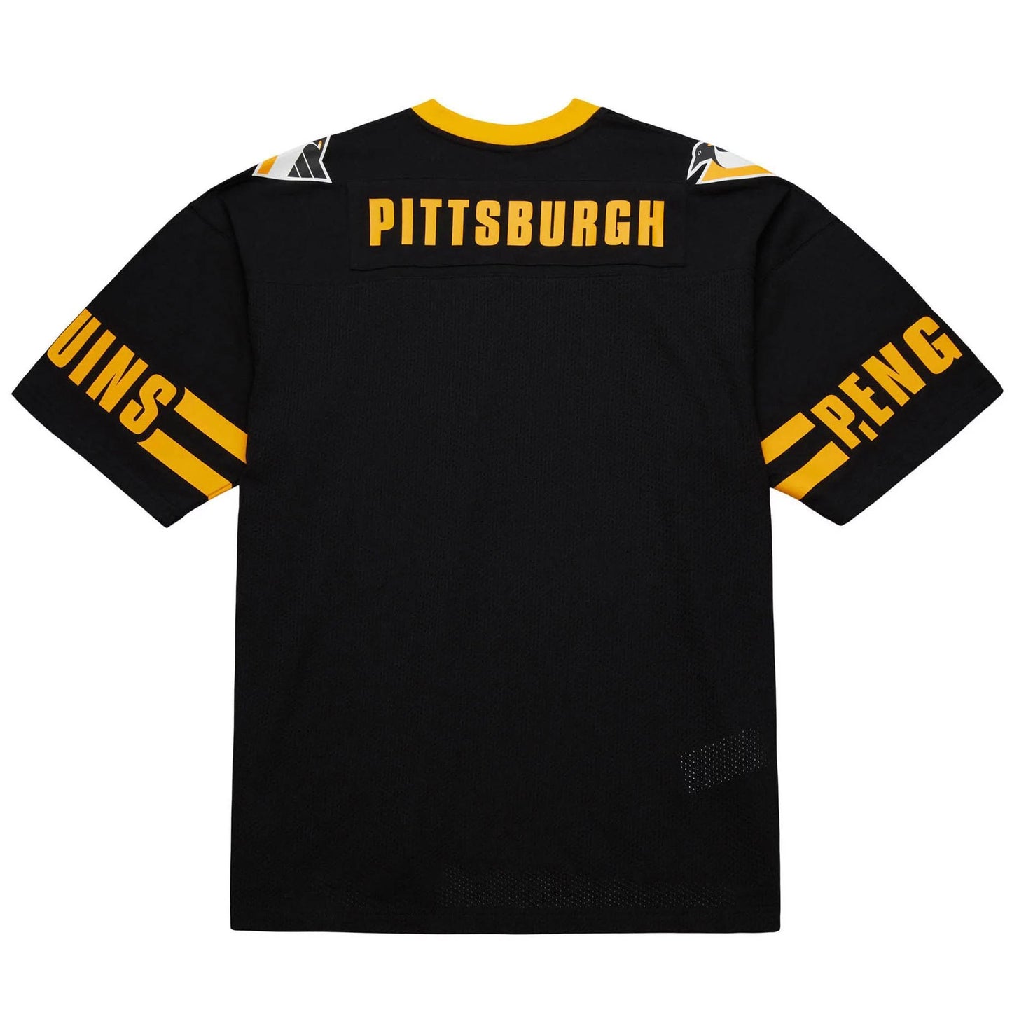 Mitchell & Ness Men's Pittsburgh Penguins Black Playmaker Mesh Tee