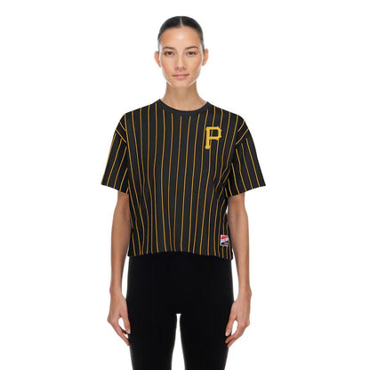 New Era Women's Vintage Pirates Pinstripe Crop Top