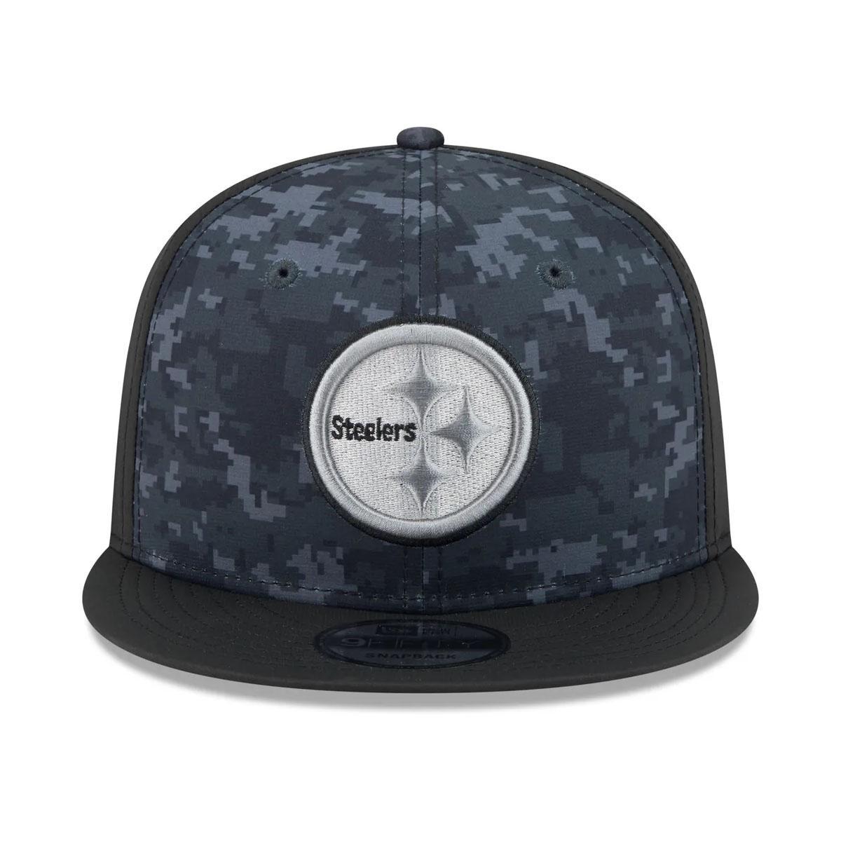 Pittsburgh Steelers New Era Black 2026 Salute To Service 9FIFTY Snapback Hat