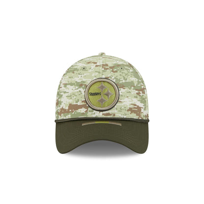 Pittsburgh Steelers New Era 39THIRTY Sideline Salute to Service Camo Hat