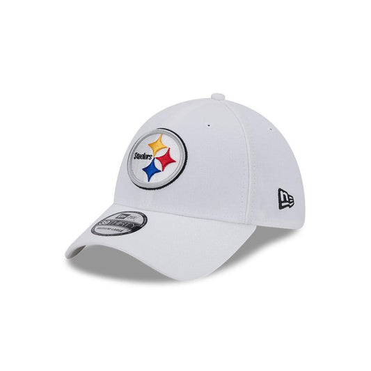 Pittsburgh Steelers White Team Logo 39THIRTY Flex Hat