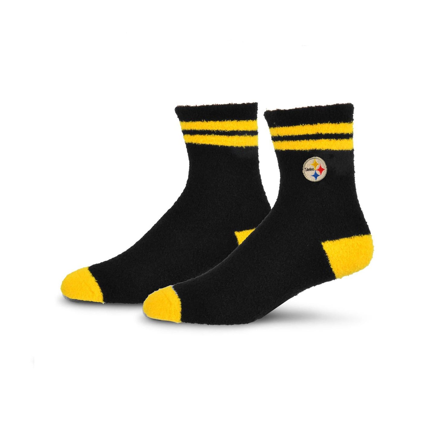 Pittsburgh Steelers Women's Logo Stripe Cozy Sock