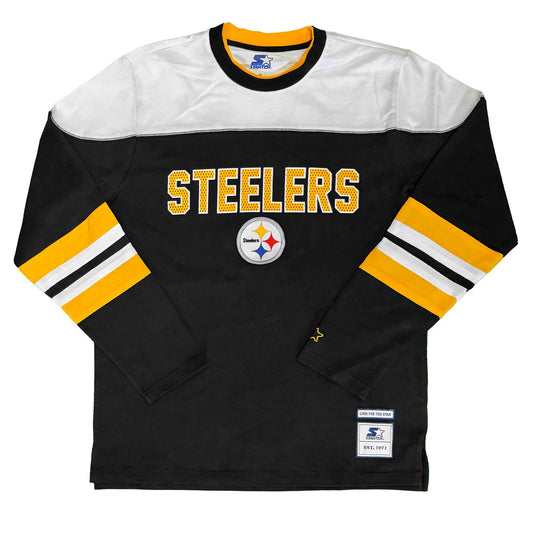 Pittsburgh Steelers Starter Split Pullover Top