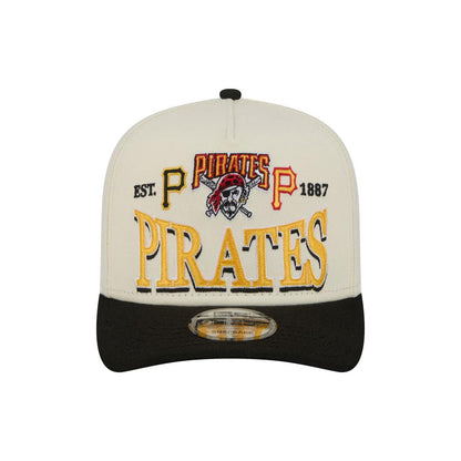 Pittsburgh Pirates New Era Cream Throwback Tri-Hit A-Frame 9FIFTY Adjustable Hat