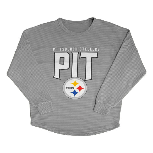 Pittsburgh Steelers Ribbed Women's Long Sleeve