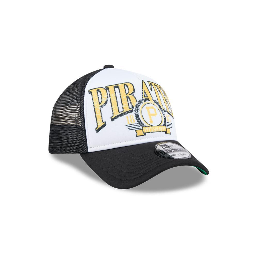 Pittsburgh Pirates Distressed 9FORTY Adjustable A-Frame Trucker Hat