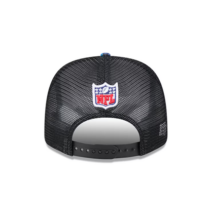 Pittsburgh Steelers New Era 2024 NFL Crucial Catch Plaid 9SEVENTY Trucker Snapback Hat