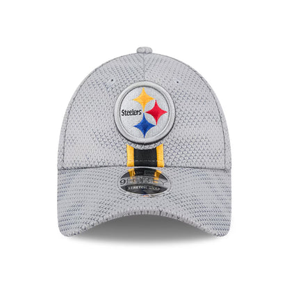 Men's Pittsburgh Steelers New Era Gray 2024 Sideline 9FORTY Stretch-Snap Hat