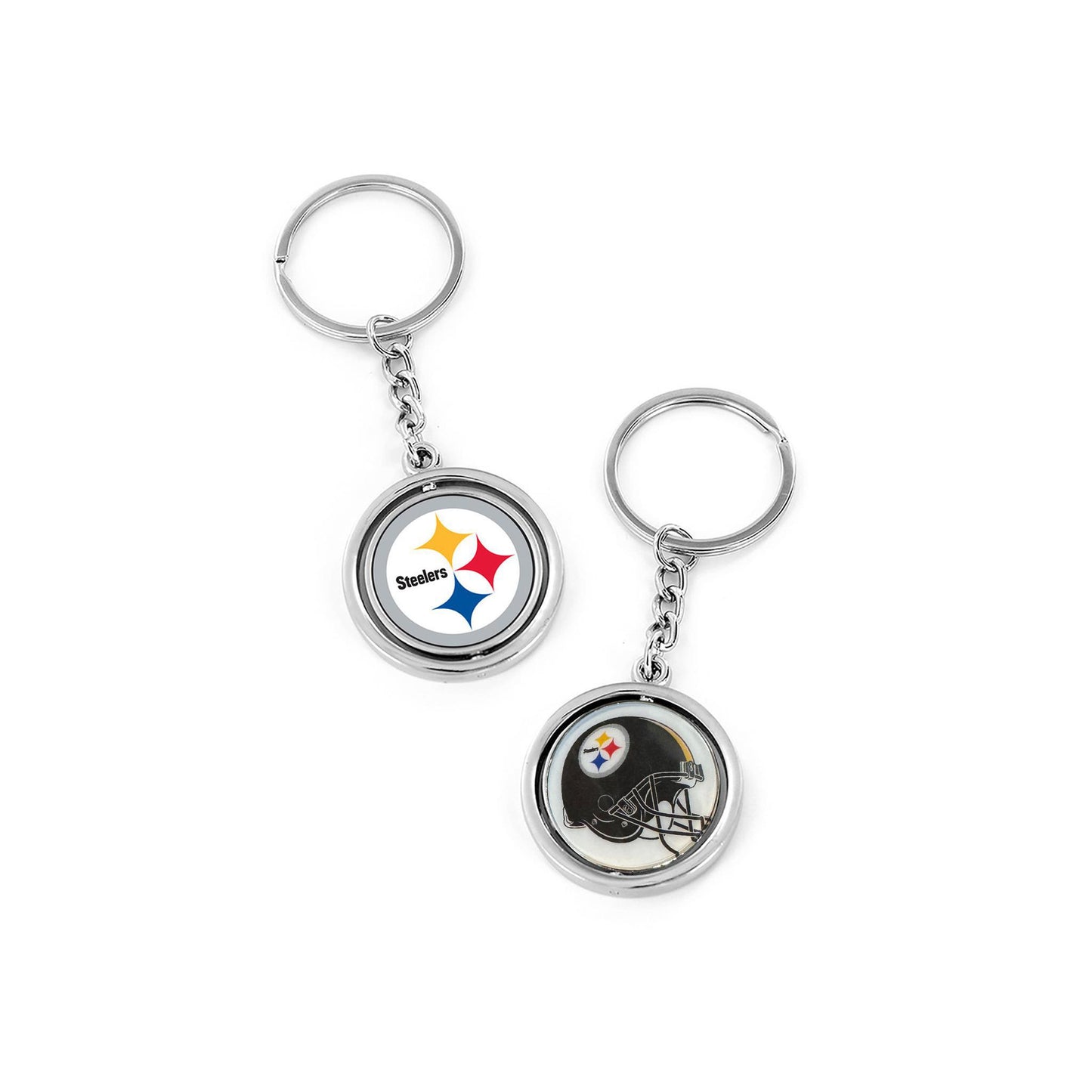 Pittsburgh Steelers Spinning Logo Keychain