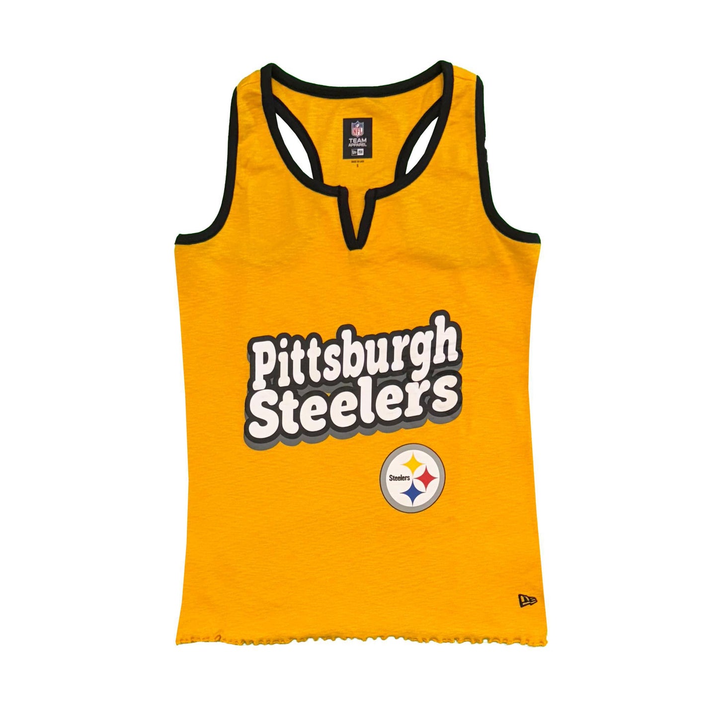 New Era Women's Pittsburgh Steelers Racerback V-Cut Tank