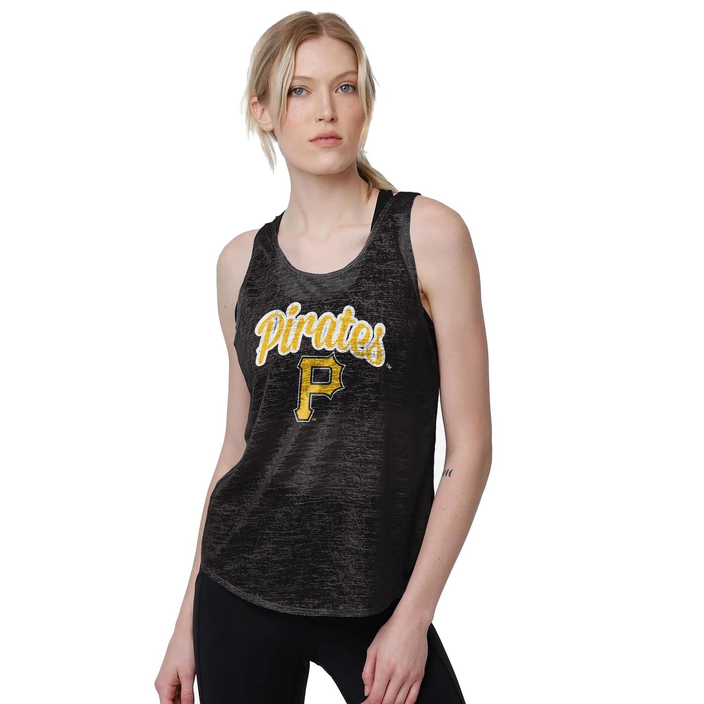 Pittsburgh Pirates Women's Burn Out Sleeveless Top