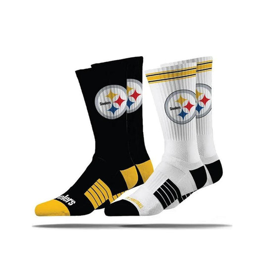 Pittsburgh Steelers Strideline Premium Knit Crew Sock 2-Pack