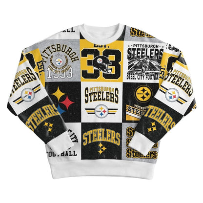 Pittsburgh Steelers Women's Gameday Couture Highlight Reel Crew Sweatshirt