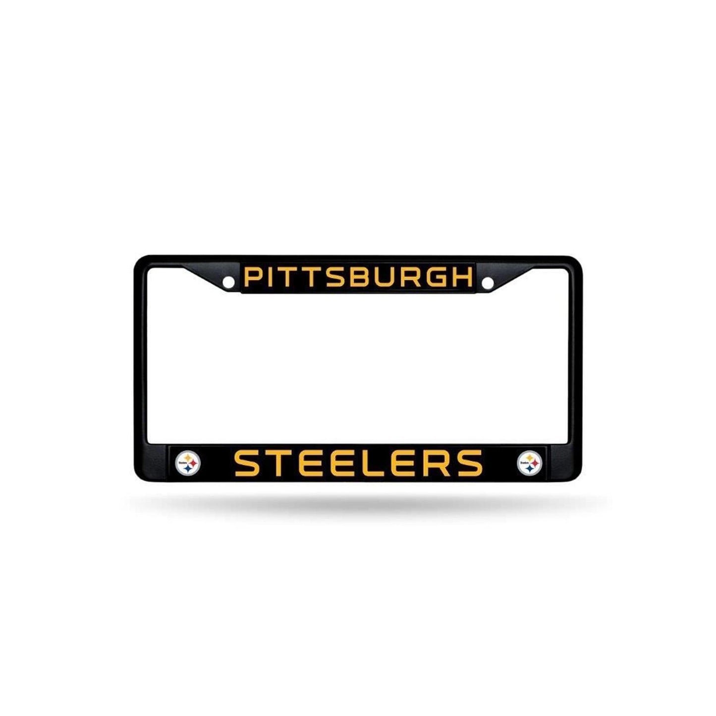 Pittsburgh Steelers Black Metal License Plate Frame