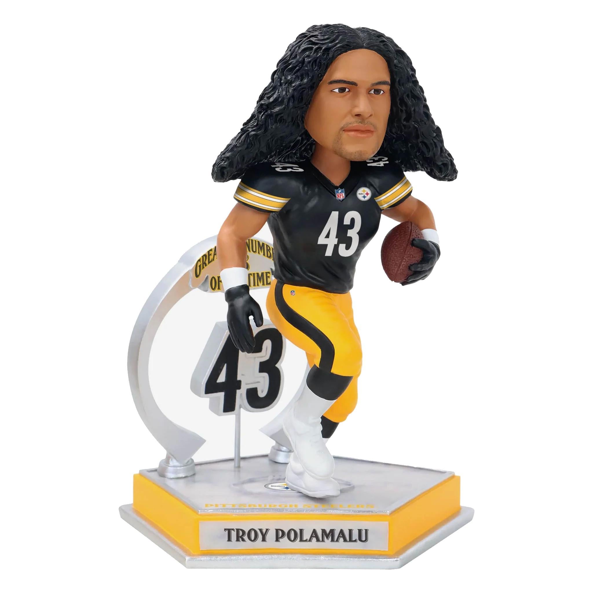 Troy Polamalu Pittsburgh Steelers Legendary Number 43 Bobblehead