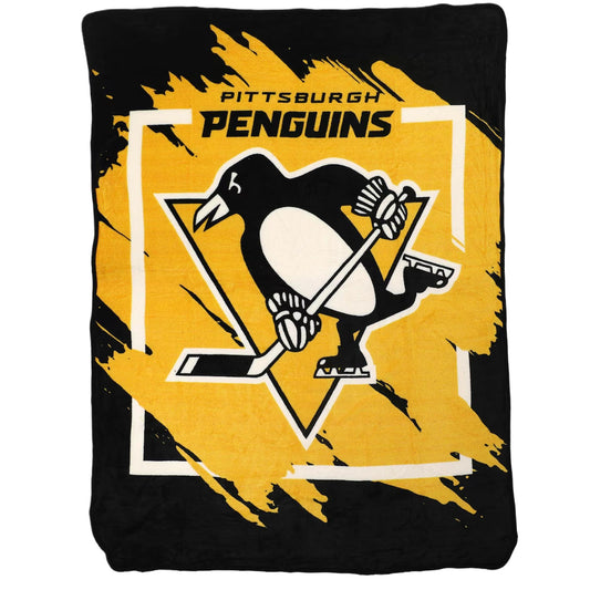 Pittsburgh Penguins The Northwest Group 46" x 60" Dimensional Micro Raschel Plush Throw Blanket
