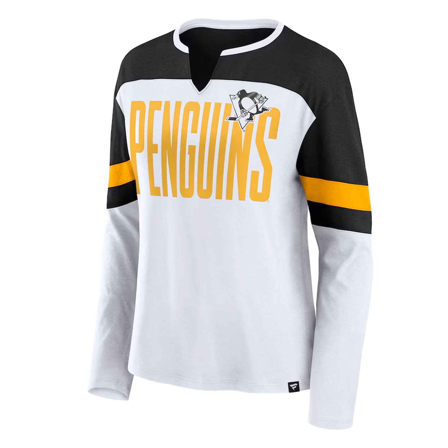 Pittsburgh Penguins Fanatics Women's Frozen Long Sleeve Notch Neck Tee