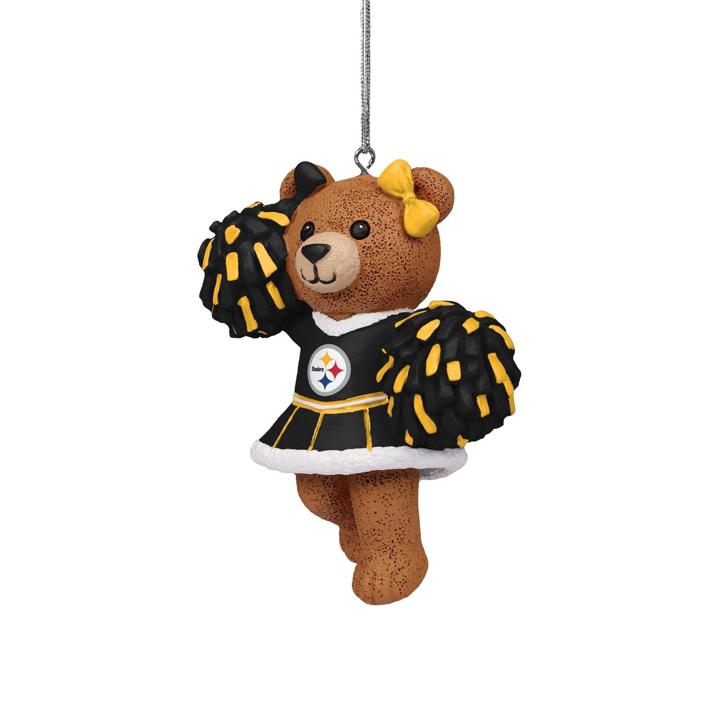 Pittsburgh Steelers Cheerleader Bear Ornament