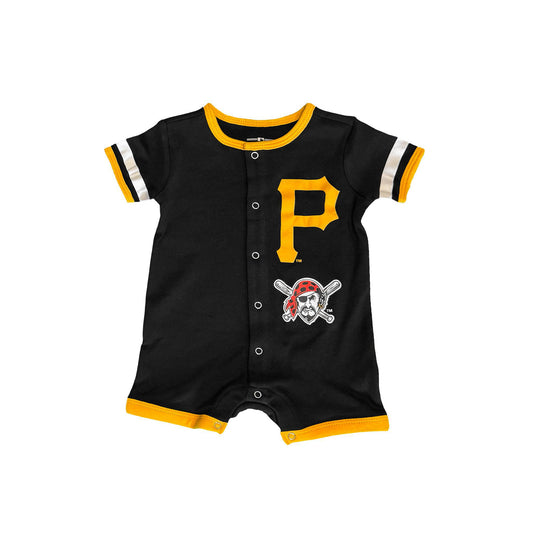 Pittsburgh Pirates Infant Team Logo Black Onesie