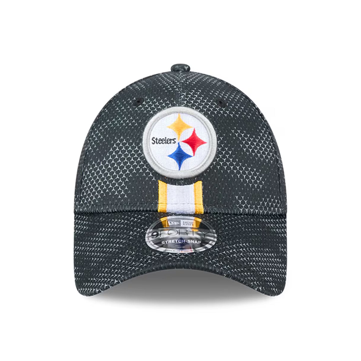 Men's Pittsburgh Steelers New Era Black 2024 Sideline 9FORTY Stretch-Snap Hat