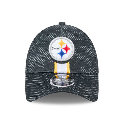 Men's Pittsburgh Steelers New Era Black 2024 Sideline 9FORTY Stretch-Snap Hat